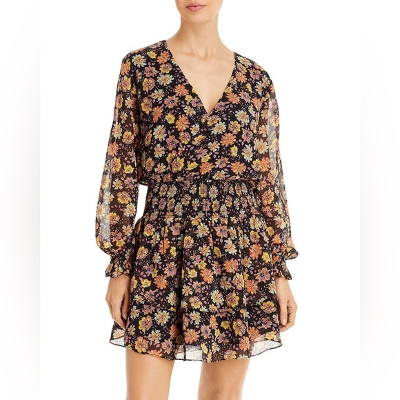 Aqua Dresses & Skirts - Aqua Chantal Floral Print Dress Multi Color NWT Size S